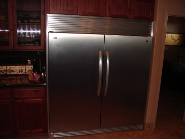 fridge and freezer